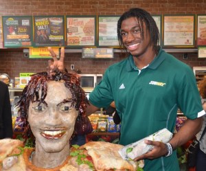 And he's endorsed by Subway! Always a good thing