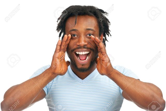 12795981-Closeup-portrait-of-a-young-african-american-man-screaming-out-loud-isolated-on-a-white-background-Stock-Photo