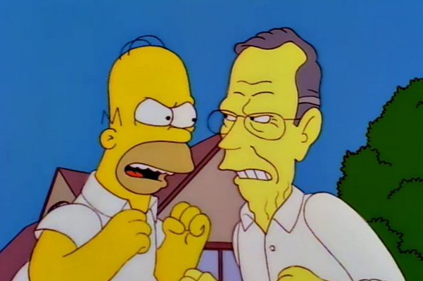 Bush and Homer