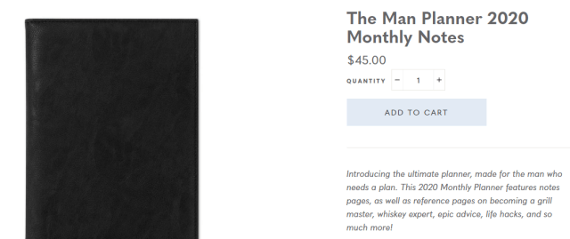 man planner price