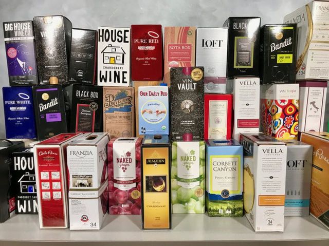 boxes of wine